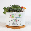 Personalized Cute Bestie Plant Pot, Best Friends Plant Pot, Window Decor Plant Pot, Office Decorative Gift, Best Friend Friendship Plant pot