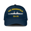 Uss Indianapolis Ca-35 Classic Cap, Custom Print/embroidered Us Navy Ships Classic Baseball Cap, Gift For Navy Veteran