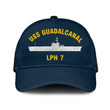 Uss Guadalcanal Lph 7 Classic Cap, Custom Print/embroidered Us Navy Ships Classic Baseball Cap, Gift For Navy Veteran