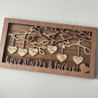 Custom Family Tree Wood Sign Name Engraved Home Father's Day Gift