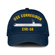 Uss Corregidor Cve-58 Classic Baseball Cap, Custom Print/embroidered Us Navy Ships Classic Cap, Gift For Navy Veteran