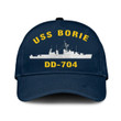Uss Borie Dd-704 Classic Baseball Cap, Custom Print/embroidered Us Navy Ships Classic Cap, Gift For Navy Veteran