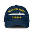 Uss Baton Rouge Ssn-689 Classic Baseball Cap, Custom Print/embroidered Us Navy Ships Classic Cap, Gift For Navy Veteran