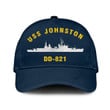 Uss Johnston Dd-821 Classic Baseball Cap, Custom Print/embroidered Us Navy Ships Classic Cap, Gift For Navy Veteran