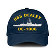 Uss Dealey De-1006 Classic Baseball Cap, Custom Print/embroidered Us Navy Ships Classic Cap, Gift For Navy Veteran