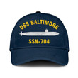Uss Baltimore Ssn-704 Classic Baseball Cap, Custom Print/embroidered Us Navy Ships Classic Cap, Gift For Navy Veteran