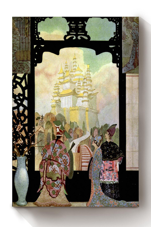Alladin And His Wonderful Lamp The Arabian Nights Thomas Mackenzie Fairy Tales Illustration 08 Canvas