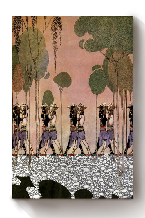 Alladin And His Wonderful Lamp The Arabian Nights Thomas Mackenzie Fairy Tales Illustration 06 Canvas