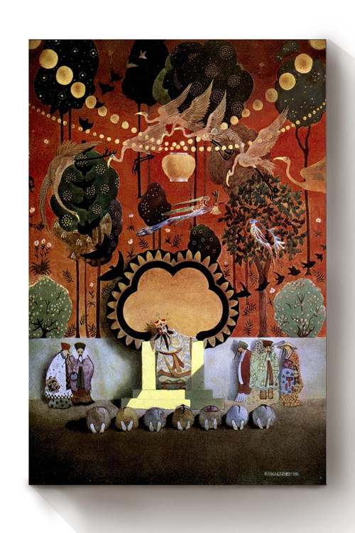 Alladin And His Wonderful Lamp The Arabian Nights Thomas Mackenzie Fairy Tales Illustration 07 Canvas