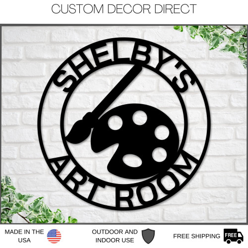 Art Room Sign, Craft Room Sign, Arts And Crafts Sign, Metal Sign, Hobby Sign, Painting Sign, Art Class Sign, Art Teacher Gift, Custom Sign Laser Cut Metal Signs Custom Gift Ideas
