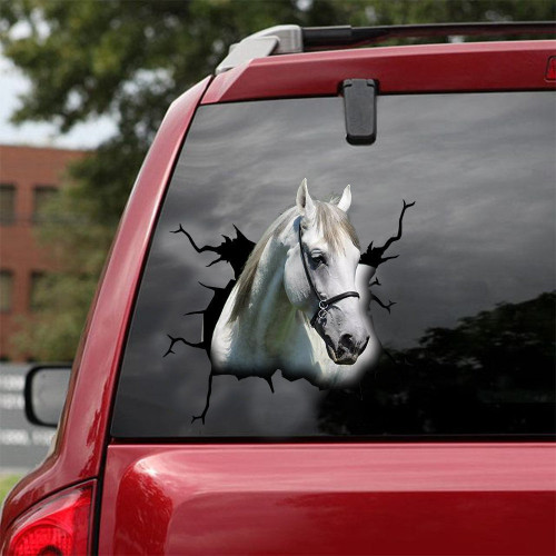 Andalusian Horse Crack Decal For Rear Window Wiper Cuteness Overloaded Custom Sticker Labels For Coworkers, Porsche Crest Decal