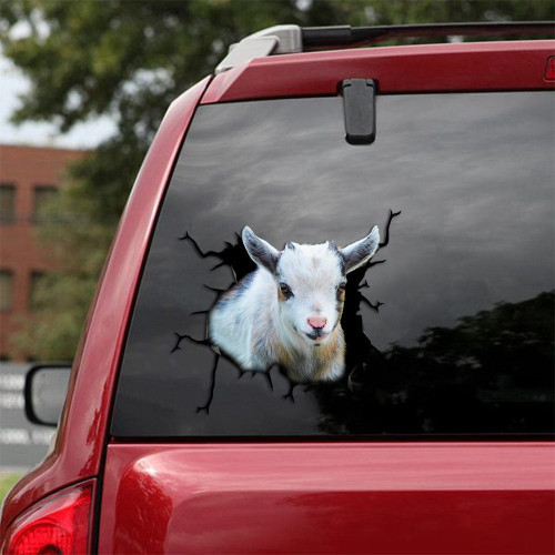 Pygmy Goat Crack Decals For Walls You Cute Car Decals Customized Gifts, Nice Jeep Peasant Decal