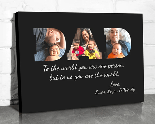 Customized Gift For Dad Father’s Day Gift Idea From Wife Canvas Print