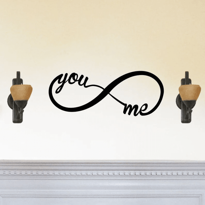 You And Me Forever Infinity Metal Sign Beautiful Solid Steel Home Decor Decorative Accent Metal Art Wall Sign Wedding