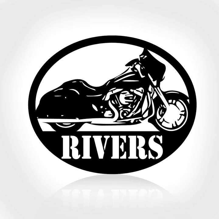 Family Name Sign Motorcycle Metal Sign Custom Motorcycle Name Sign Motorcycle Sign Metal