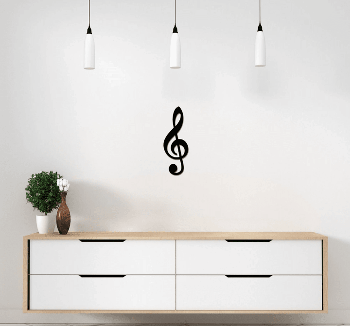 Treble Clef Metal Wall Art Music Room Decoration Music Wall Sculpture Music Lover Gift Ideas Gift For Musician