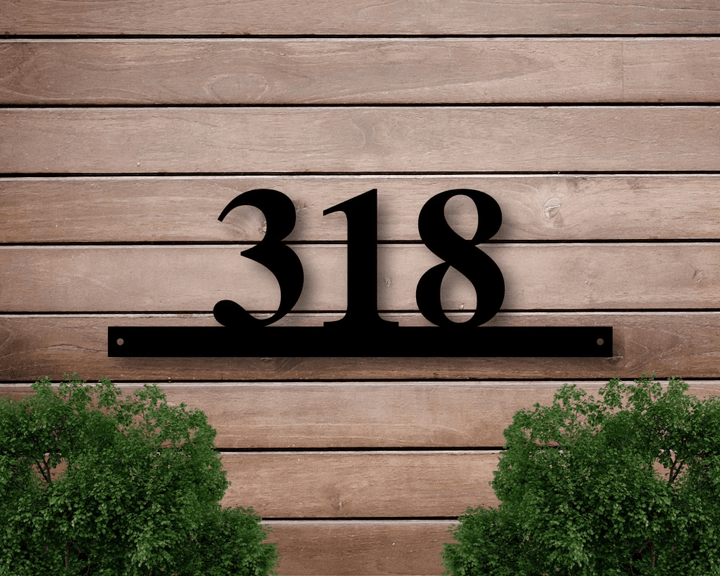 Metal Address Sign For House Address Number Sign Metal Address Plaque House Numbers Sign Decorative Address Sign Front