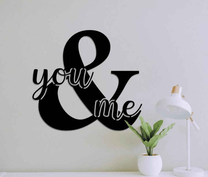 You And Me You And Me Metal Sign Over The Bed Sign Over The Bed Wall Hanging. Wedding Decorations Wedding Backdrop You