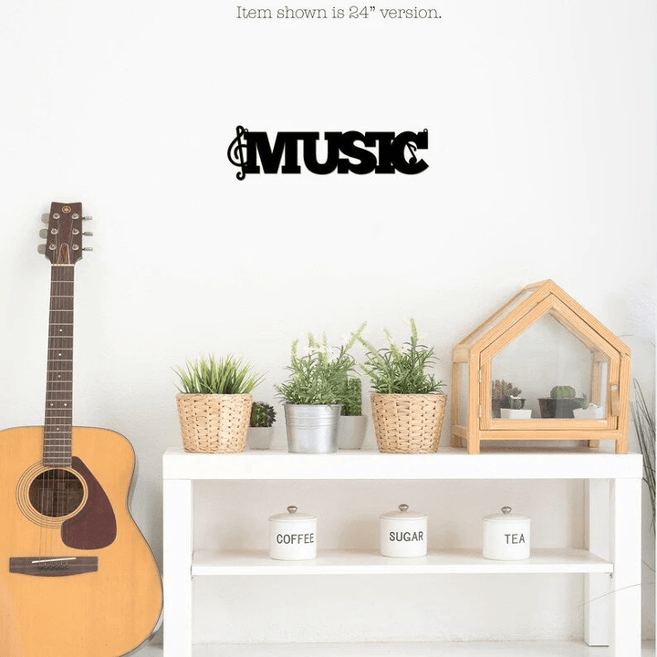 Metal Music Sign Music Home Decor Sign Musician Room Decor Decorative Accent Metal Art Wall Sign