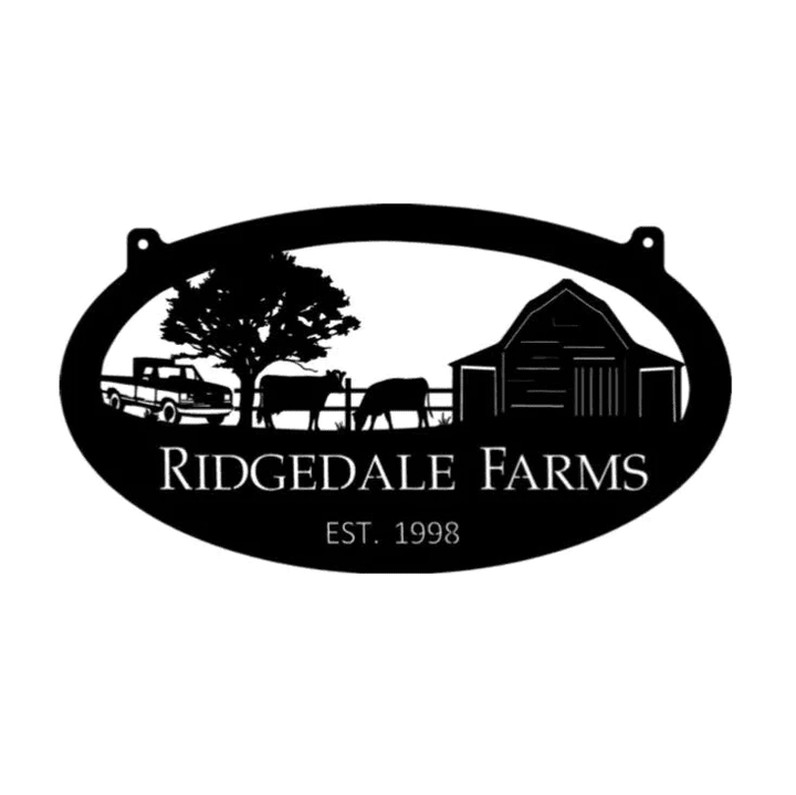 Metal Farm Sign With Fence Cows Feed Truck Barn Metal Wall Art Metal House Sign