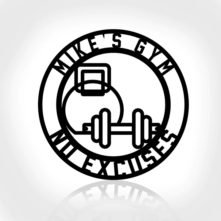 Gym Sign Personalized Home Gym Sign Custom Metal Gym Sign Home Gym Sign Cross Fit Sign Workout Room Wall Art Fitness