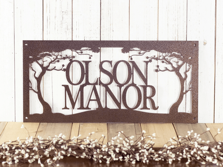 Laser Cut Name Sign - Custom Family Name Sign - Custom Metal Wall Art - Cottage Sign - Lake House Decor - Outdoor House