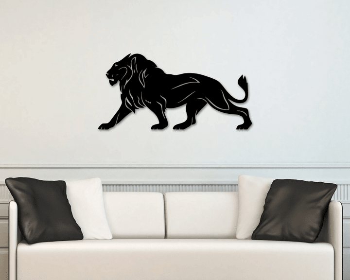 Lion Art Metal Lion Wall Decor Lion Sign Metal Lion Geometric Lion Wildlife Wall Art Geometric Wall Art Minimal List