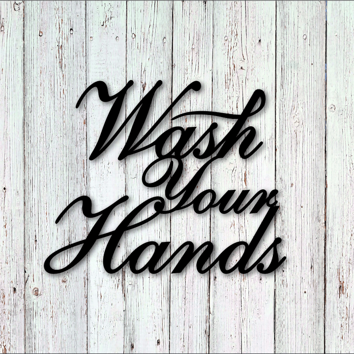 Wash Your Hands Metal Wall Art Signs With Sayings Metal Letters Home Wall Decor Wall Hanging Housewarming Gift Farmhouse