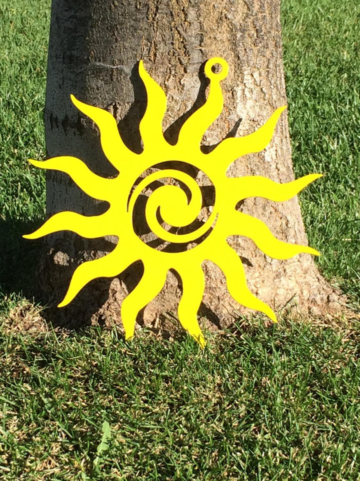 Summer Sun - Tribal Sun Plasma Cut Metal Sign Cut Metal Sign Wall Metal Sign