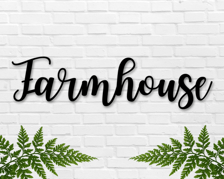 Farmhouse Sign Farmhouse Metal Sign Farmhouse Entry Sign Metal Sign Farmhouse Word Sign Farmhouse Decor Large Farmhouse