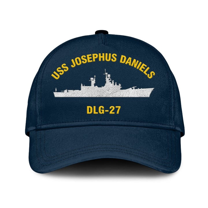 Uss Josephus Daniels Dlg-27 Classic Cap, Custom Print/embroidered Us Navy Ships Classic Baseball Cap, Gift For Navy Veteran