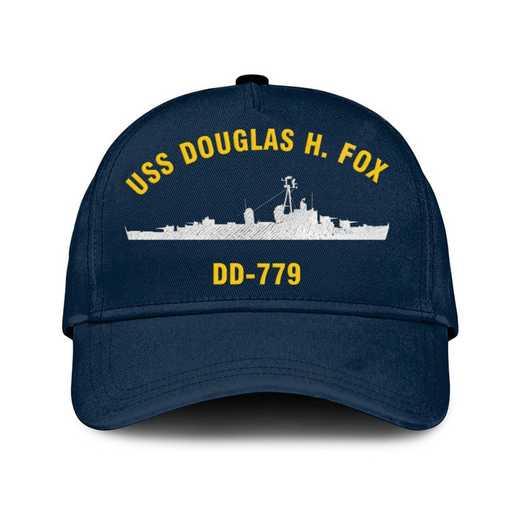 Uss Douglas H. Fox Dd-779 Classic Baseball Cap, Custom Print/embroidered Us Navy Ships Classic Cap, Gift For Navy Veteran