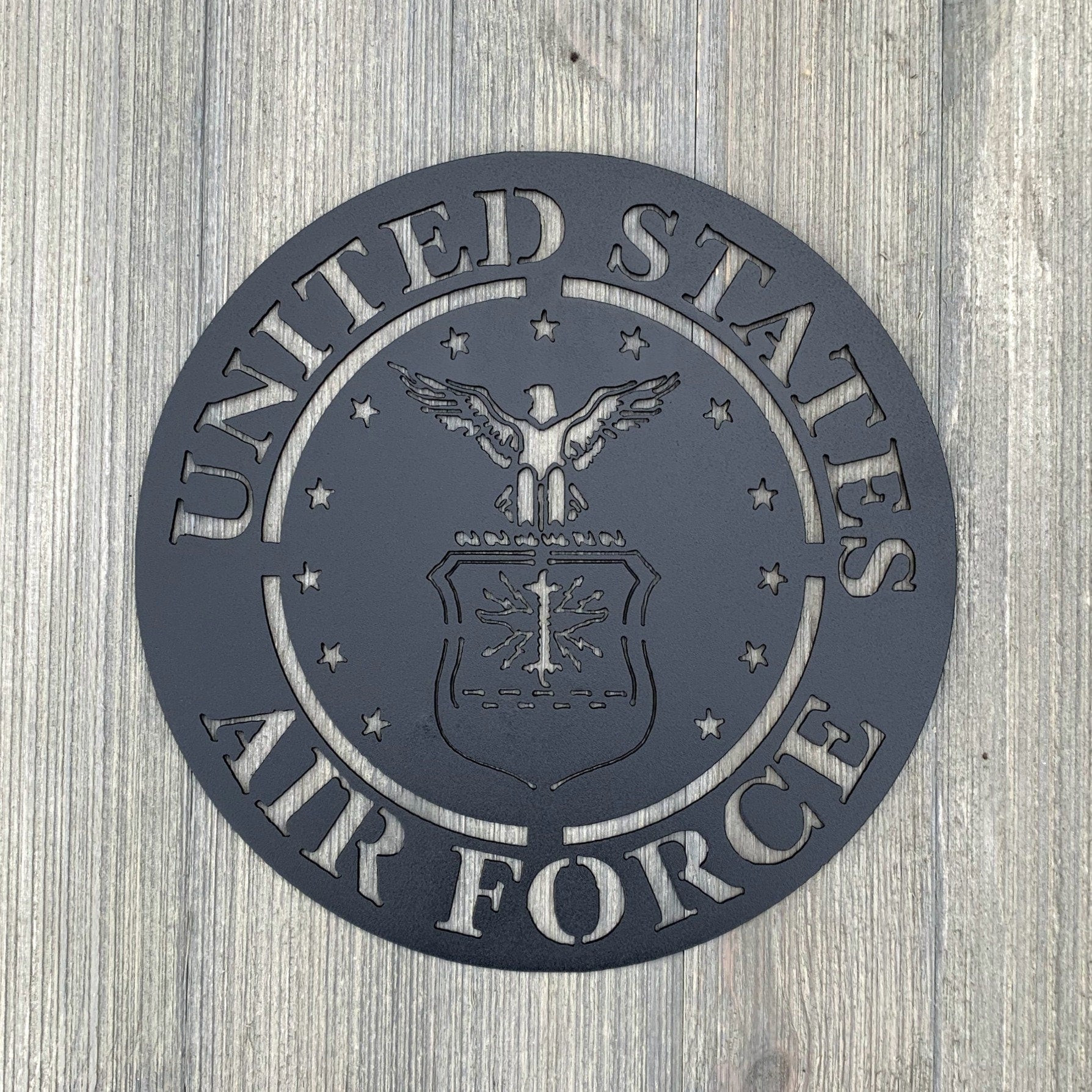 United States Airforce Metal Sign Cutout Cut Metal Sign Wall Metal Art ...