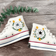 Custom embroidered Shoes/ Custom Chuck Taylor 70 embroidered Flowers Shoes/ Wedding Gift Converse Custom Flowers Embroidery/ Custom converse Chuck Taylor embroidered flower/ Wedding Converse Shoes/ Converse Custom Chuck Tayl