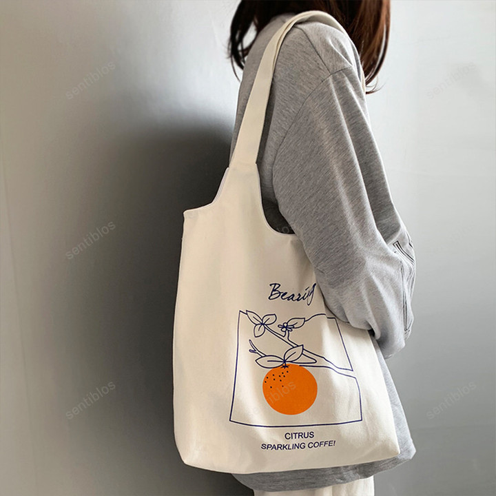 Canvas Reusable Grocery Shopping Bag