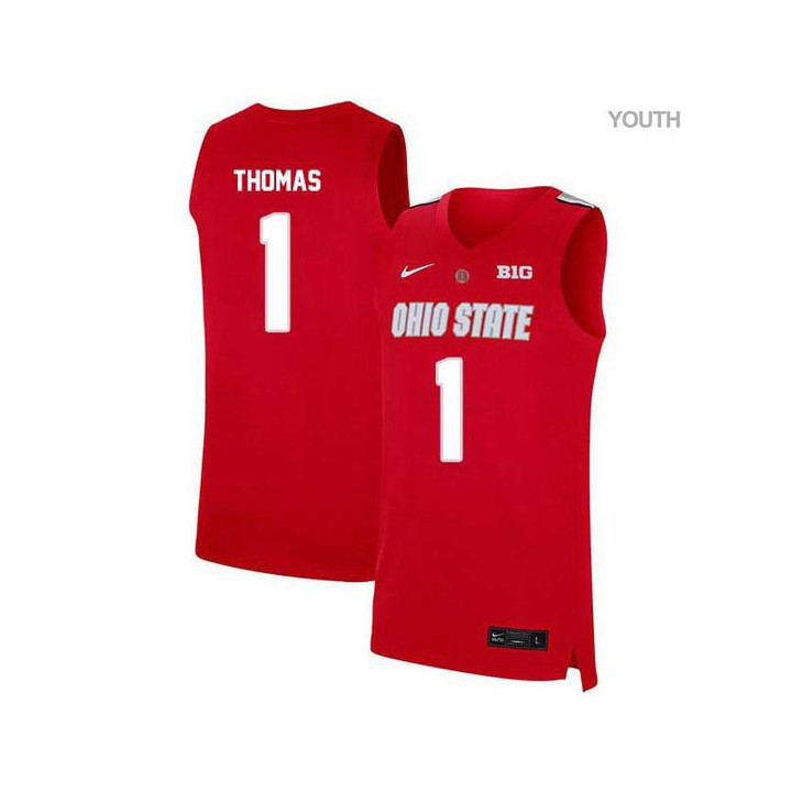 Youth #1 Deshaun Thomas Red Elite Ohio State Buckeyes Basketball Jersey