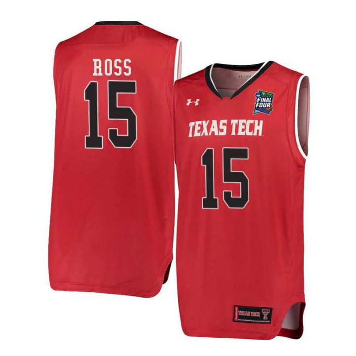 Men #Under Armour 15 Aaron Ross Red Texas Tech Red Raiders Basketball Jersey