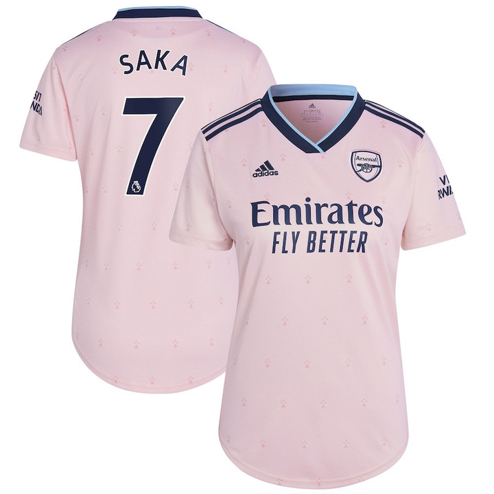 Bukayo Saka #7 Arsenal Women 2022/23 Third Jersey - Pink