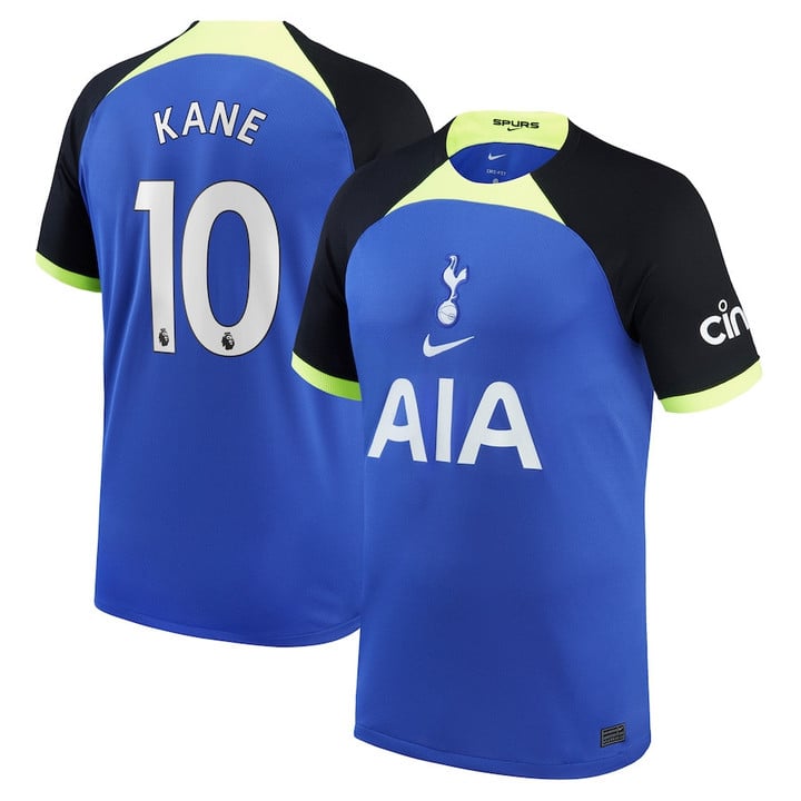 Harry Kane #10 Tottenham Hotspur 2022/23 Away Breathe Stadium Player Jersey - Blue