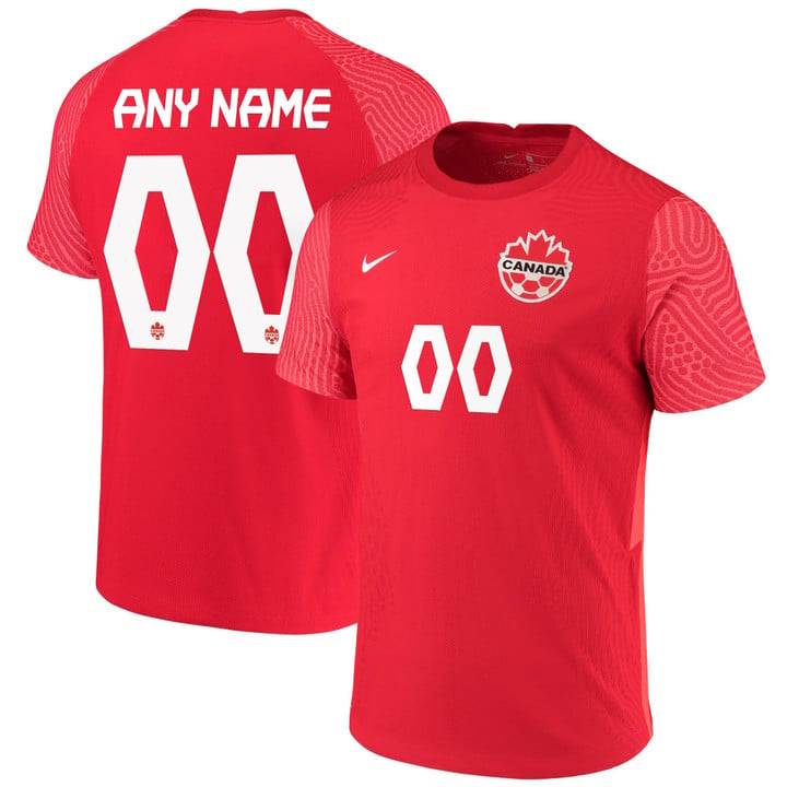 Canada National Team 2022 Qatar World Cup Custom Red Home Men Jersey - New