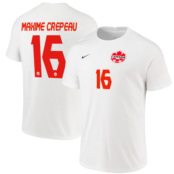 Canada National Team 2022 Qatar World Cup Maxime Crepeau #16 White Away Men Jersey - New