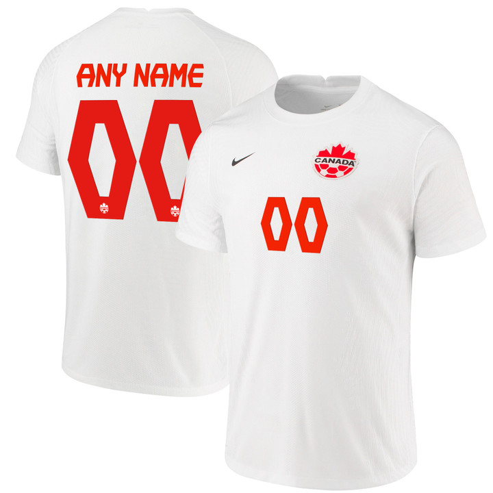 Canada National Team 2022 Qatar World Cup Custom White Away Men Jersey - New
