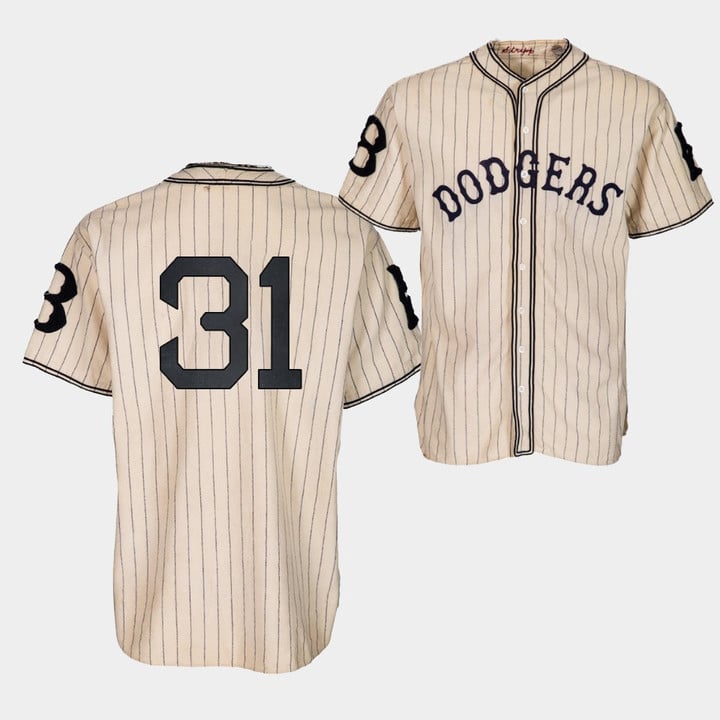 Brooklyn Dodgers Tyler Anderson 1933 Heritage #31 Gold Pinstripe Jersey