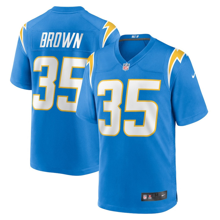 Leddie Brown Los Angeles Chargers Player Game Jersey - Powder Blue