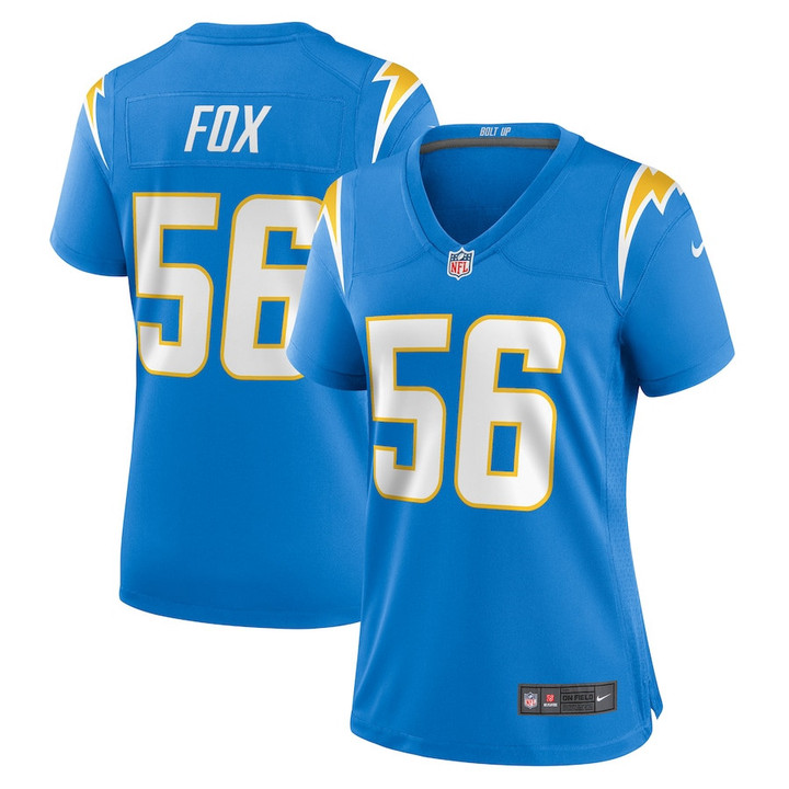 Morgan Fox Los Angeles Chargers Women's Player Game Jersey - Powder Blue