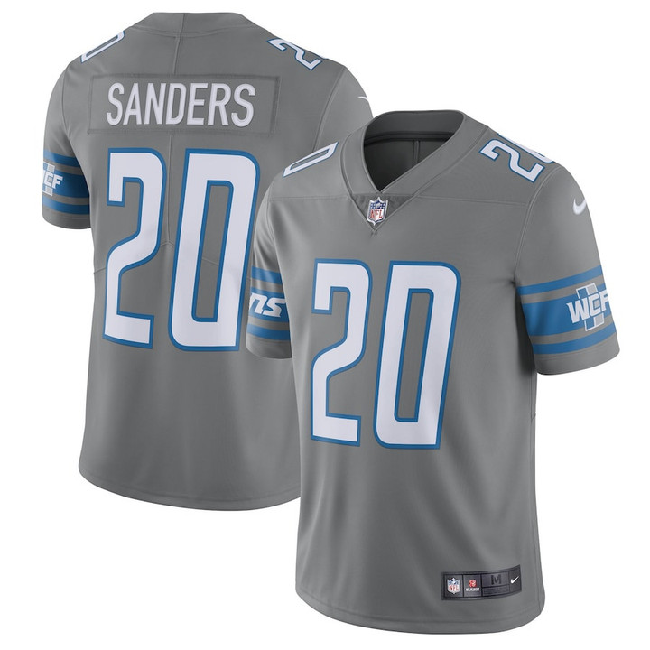 Barry Sanders #20 Detroit Lions Retired Player Vapor Limited Jersey - Silver