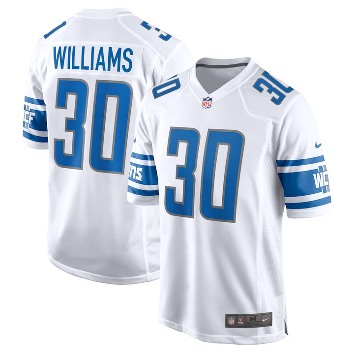 Jamaal Williams Detroit Lions Player Game Jersey - White