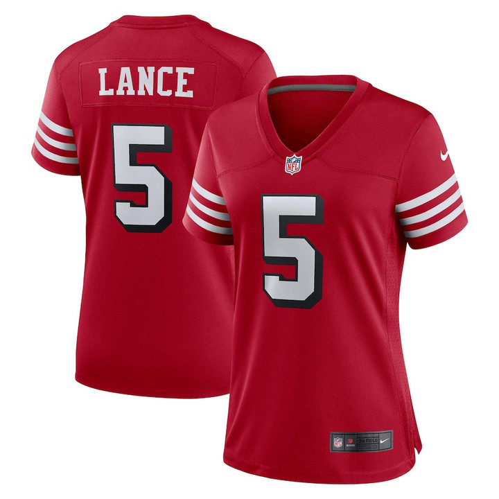 Trey Lance San Francisco 49ers Women's Alternate Game Player Jersey - Scarlet