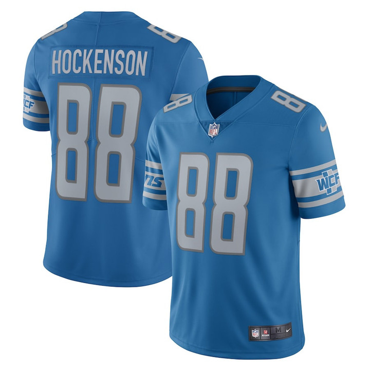 T.J. Hockenson #88 Detroit Lions Vapor Limited Jersey - Blue