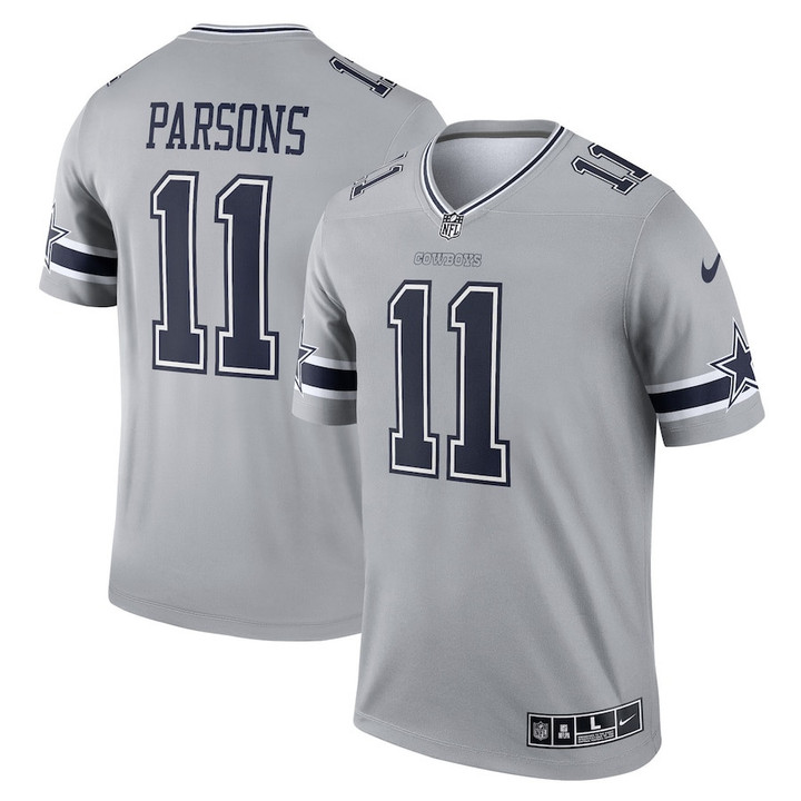 Micah Parsons #11 Dallas Cowboys Inverted Legend Player Jersey - Gray